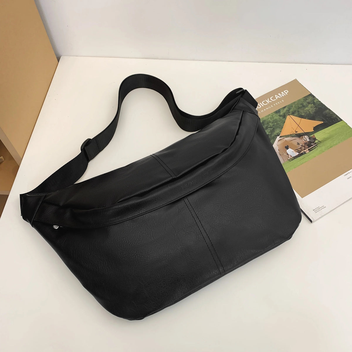 LBSFY -Men's Chest Bag Casual Simple Large-Capacity Crossbody Bag Men's Travel Men's Motorcycle Cycling Bag Daily Sports Fitness Free Shipping Messenger Bag