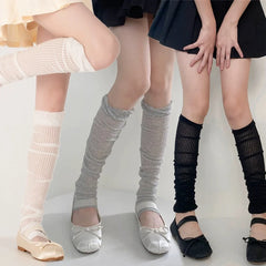Lbsfy Transparent Leg Arm Cover Women Girls Sweet Ballet Style Stockings Kawaii Ruffle Long Socks Lolita Boot Cuffs Sexy Leg Warmers