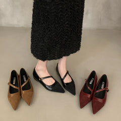 LBSFY  -Spring New Brand Women Flats Fashion Pointed Toe Slip On Ladies Casual Laofer Shoes Flat Heel Dress Flat Shoes Muj