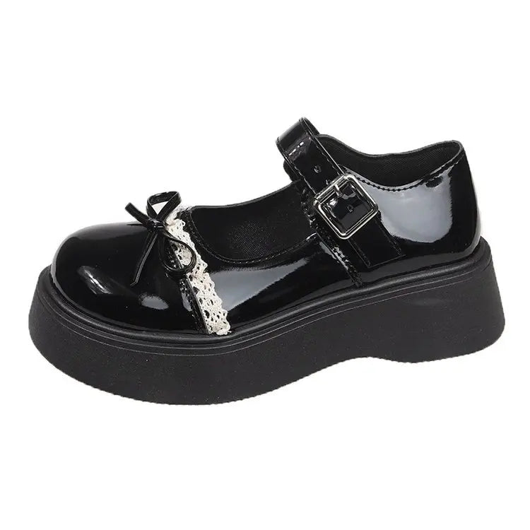 LBSFY -Women's Loafers 2025 Spring British Style Platform Mary Jane Shoes Woman Japanese Jk Uniform Bow Lolita Shoes Women Single Shoe