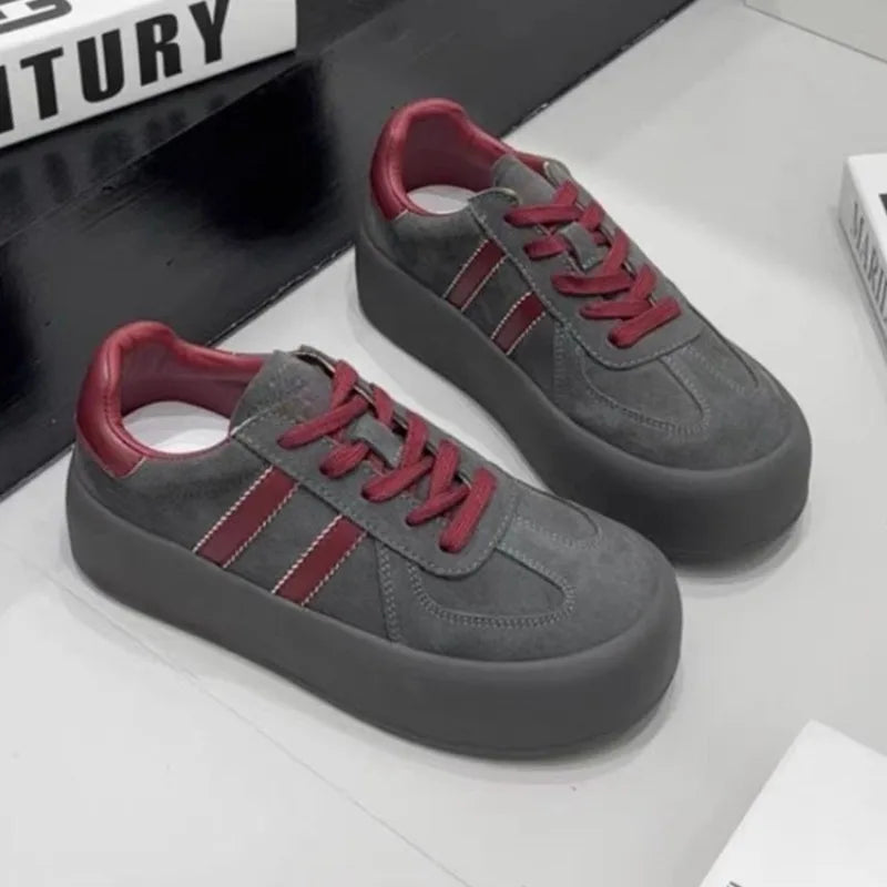 LBSFY -New Design Fashion Casual Shoes Outdoor Lace Up Sneakers for Women Female Comfortable Versatile Sport Shoes Vulcanize Shoes