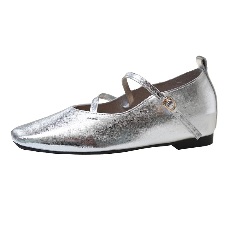 LBSFY -Spring/Summer Elegant Retro Mary Jane Casual Flat Shoes New Fashion Soft Comfortable Ballet Shoes Women Chaussure Femme
