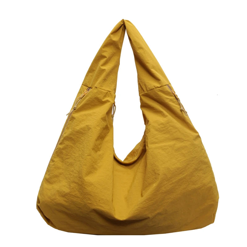 LBSFY -Japanese Fashion Casual Nylon Tote Bag Women 2025 New Style Trend All-match Large Capacity Underarm Bag Commuter Shoulder Bag