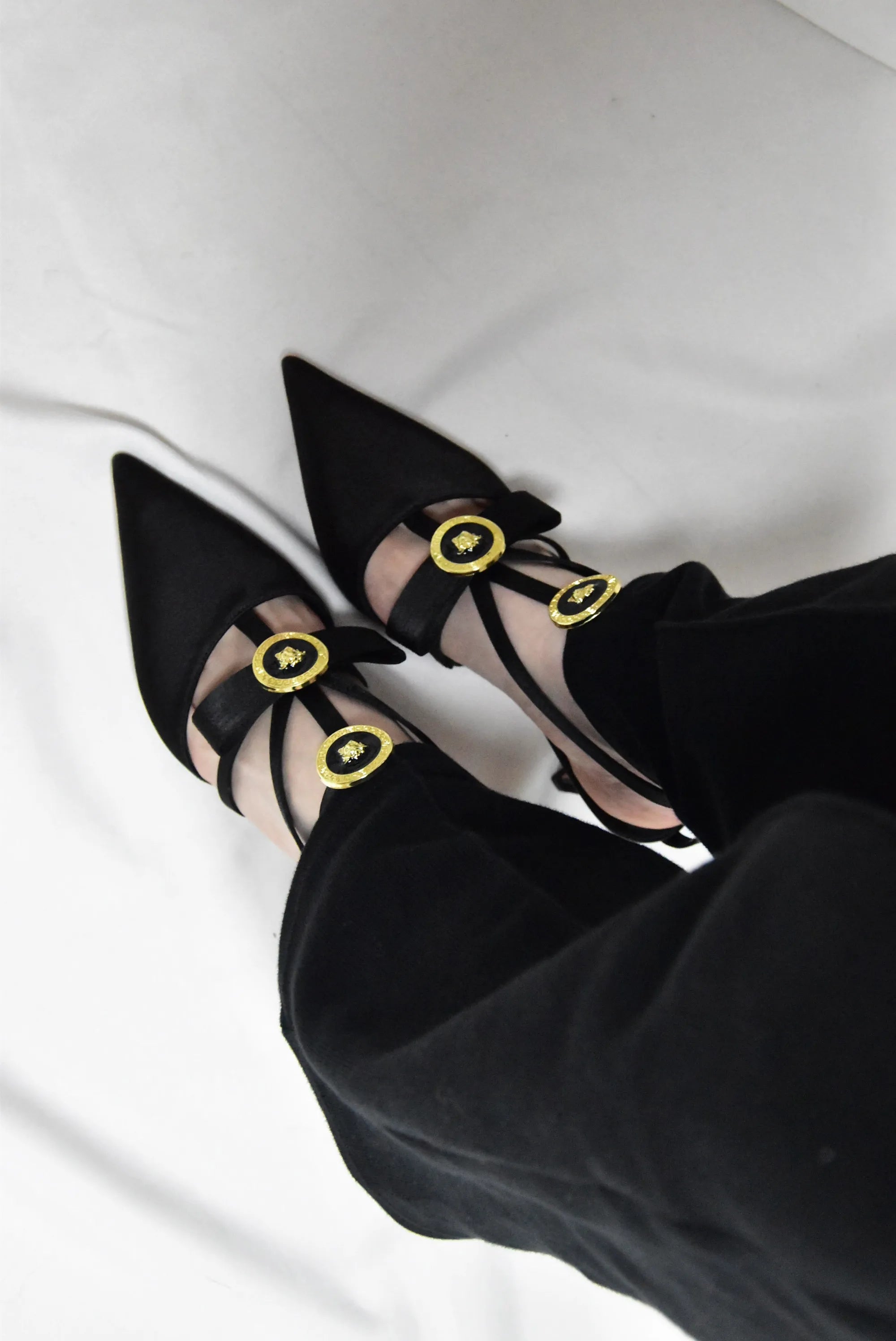 LBSFY  -  Pointed Toe Pumps Designer Kitten Heels Women Luxury Shoes Elegant Bow High Heels Pink Black Party Wear 2024 Big Size