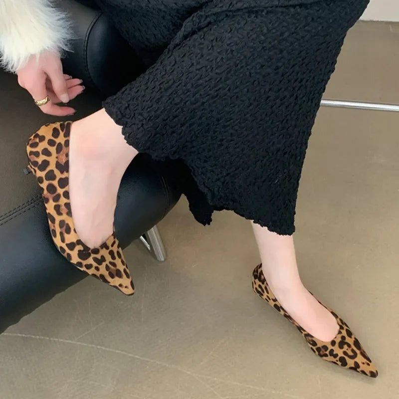 LBSFY  -  Pointed Toe Leopard Sexy High Heels Women Shoes Autumn 2024 Designer Elegant Dress Party Shoes Fashion Goth Pumps New Stilettos