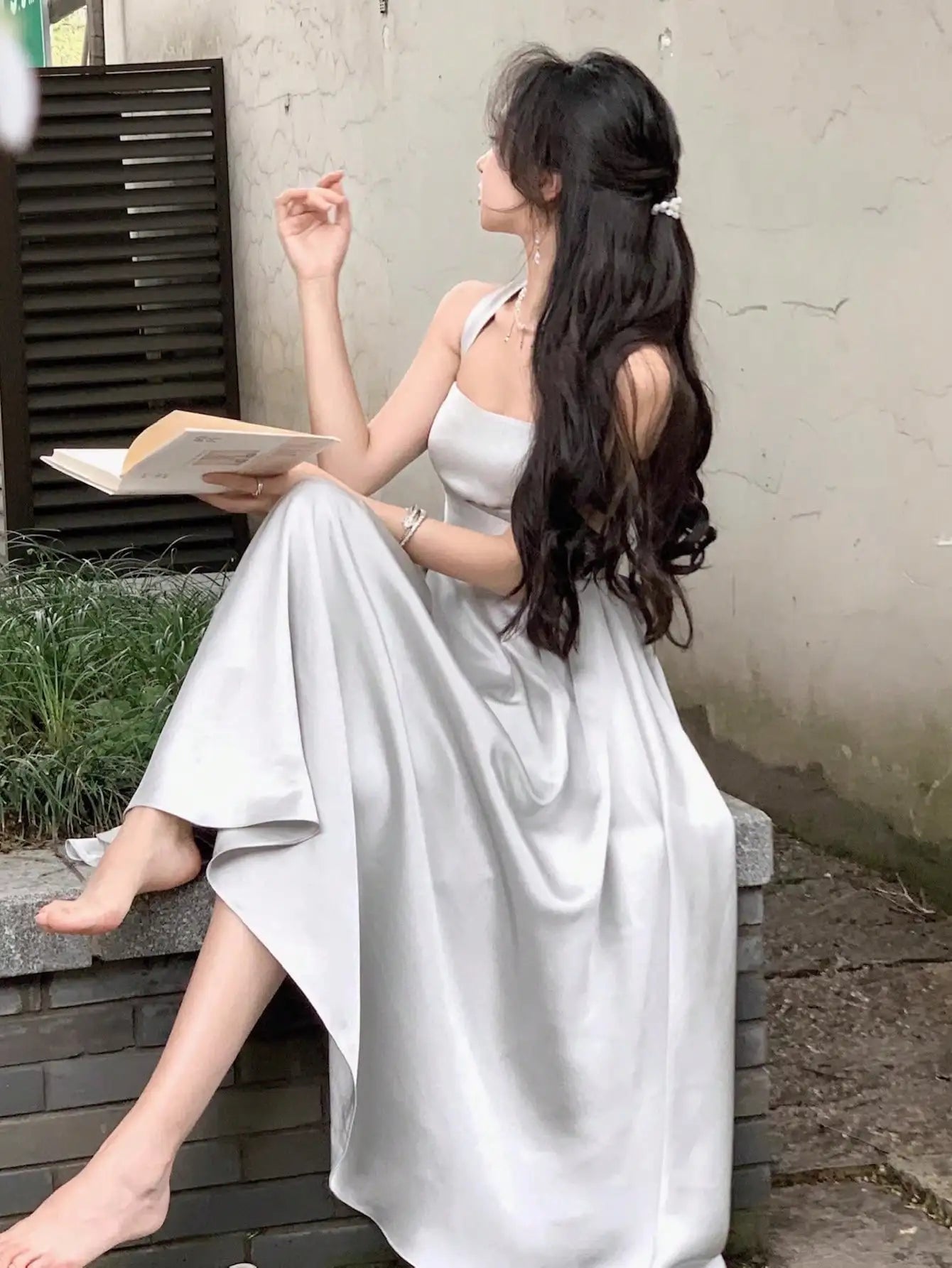 LBSFY -France Elegant Solid Princess Evening Party Dress Sleeveless Graduation A-Line Bridesmaid Midi Woman Dresses 2025 Spring Summer