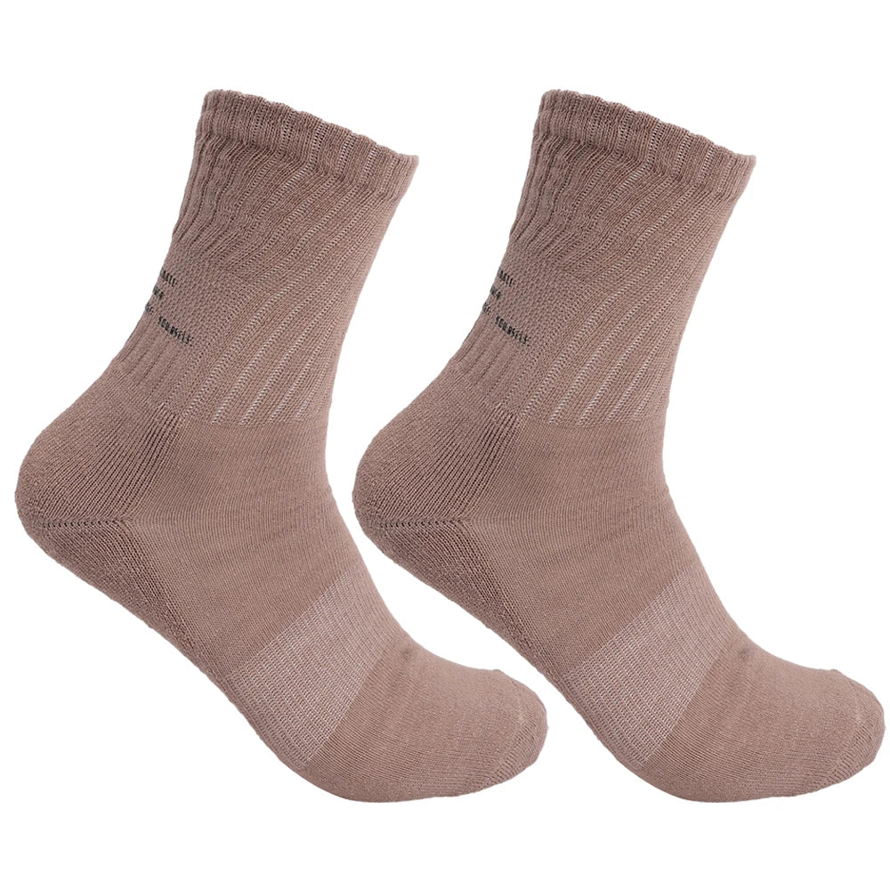 Lbsfy Vintage Simple Letter Socks for Men Women Soft Breathable Sports Socks Autumn Winter Solid Color Casual Versatile Stacked Sock