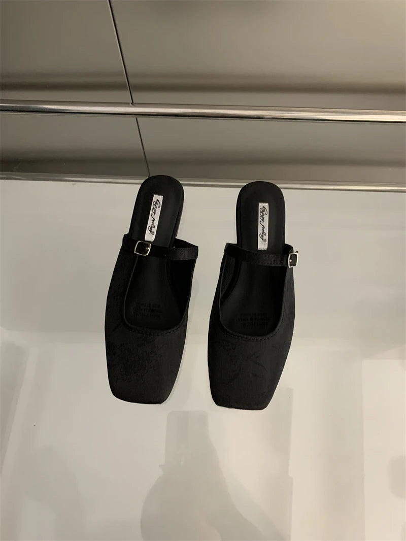 LBSFY -Women Slippers  Slip On Flats Round Toe Shallow Lazy Boat Slingback Mules Shoes Soft Warm Loafers Dress Slides Mujer