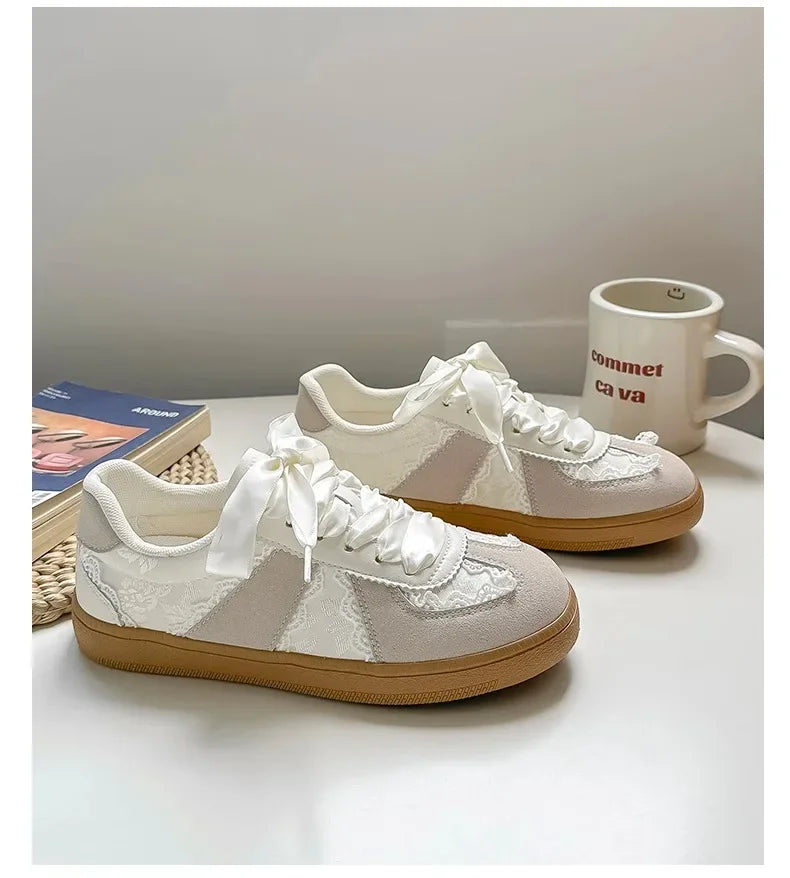 LBSFY -Retro Versatile Women Shoe Fashion Temperament Womens Casual Shoes Comfort Light Womens Flat Shoes Anti Slip Simple Single Shoes