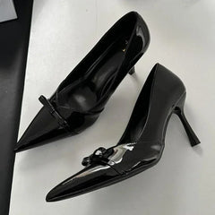 Lbsfy Leopard Sexy Pointed Toe Pumps Women Butterfly Elegant Brand Party Dress Shoes Female Shallow Designer Thin High Heels Women