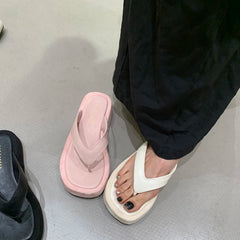 LBSFY  Summer Women Casual Clip Toe Slippers Comfort Platform Flats Beach Vacation Slides Flip Flops Shoes Zapatos De Mujer