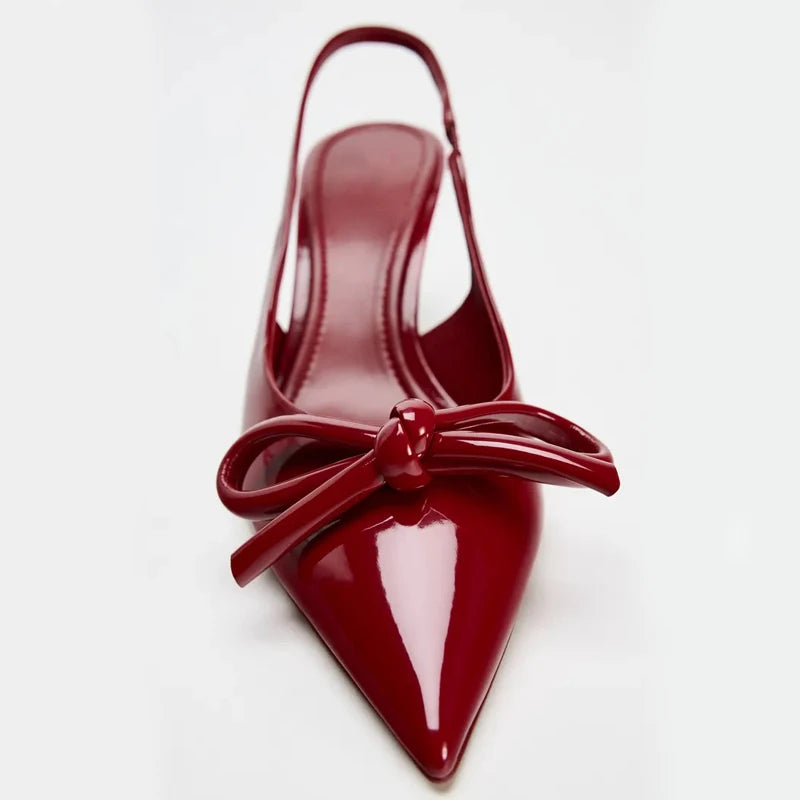 LBSFY  Summer High Heel Women Sandals Shoes Fashion Shallow Butterfly-knot Shoes Elegant Wedding Party Shoes