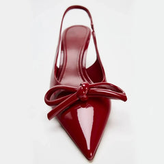 LBSFY  Summer High Heel Women Sandals Shoes Fashion Shallow Butterfly-knot Shoes Elegant Wedding Party Shoes