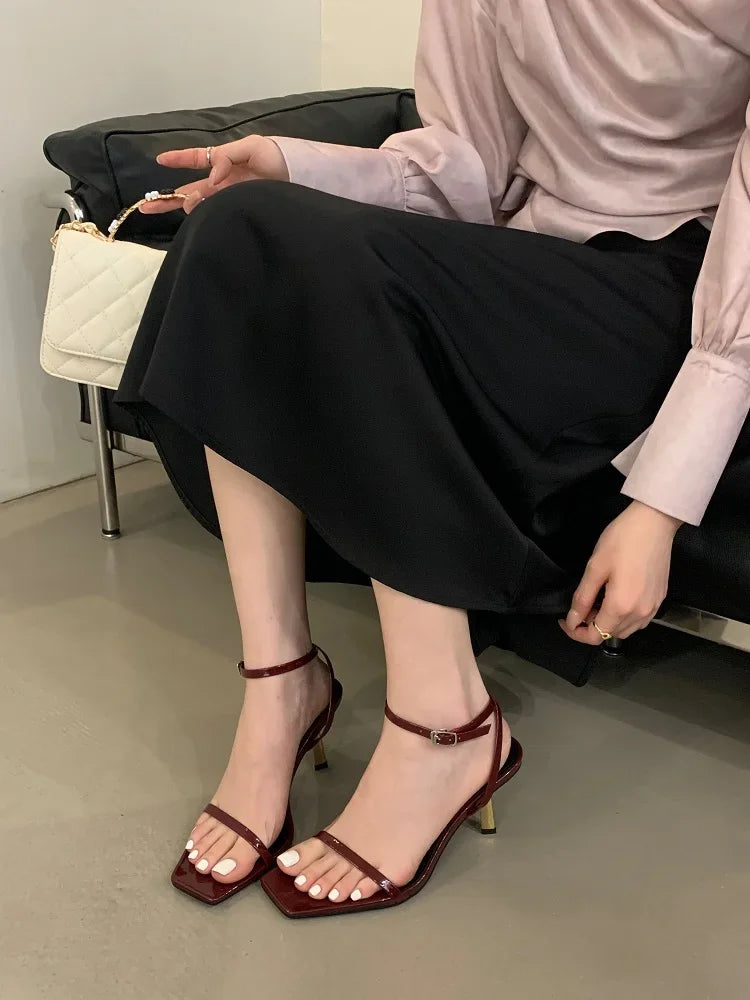 LBSFY -Spring New Leopard Print Women Slipper Pointed Toe Thin Low Heel Sandal Ladies Mules Shoes Zapatos Mujer