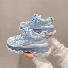 LBSFY  -  Platform Sneakers Women  Breathable Beige Ladies Sports Running Shoes Tennis Female Vulcanized Shoes Sneakers Woman Spring