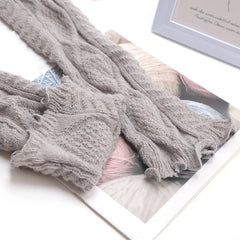Lbsfy New Spring Japanese Style Lolita Warm Leg Thin Knitted Socks Girl Foot Covers Leg Warmers for Women Knee Warmers JK Socks