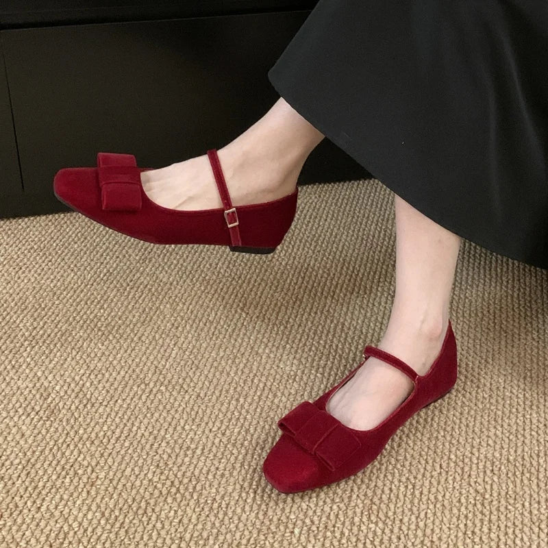 LBSFY  -Spring New Brand Women Flat Shoes Fashion Round Toe Sahllow Slip On Ballerinas Shoes Soft Flat Heel Outdoor Boat Shoes