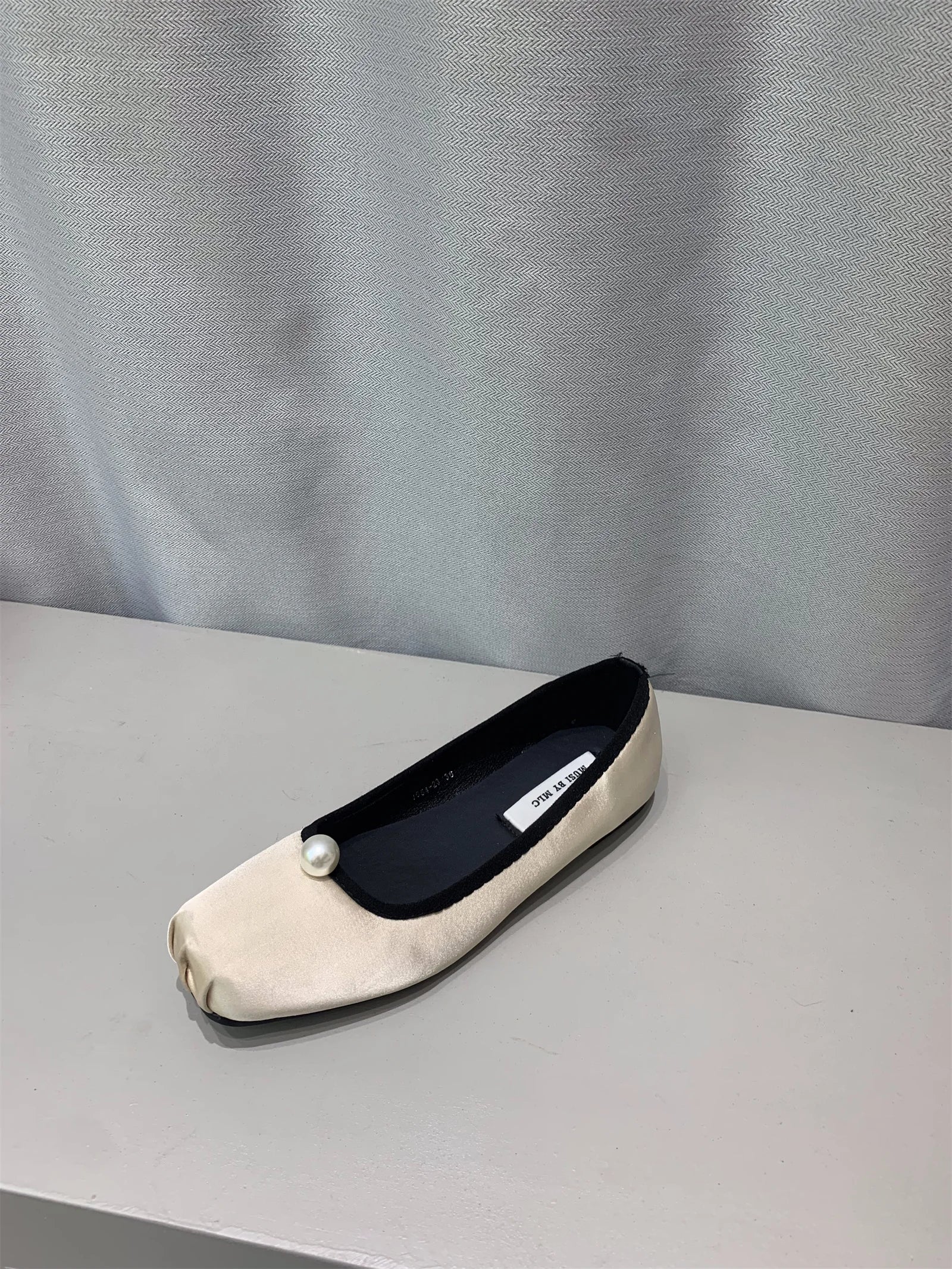 LBSFY  -  Luxury Satin Silk Ballet Shoes Woman Classic Square Toe Bowtie Elastic Band Ballerina Flats Ladies Soft Loafers Mujer