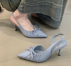 LBSFY - Summer High Heel Women Sandals Fashion Pointed Toe Singbacks Shoes Design Style Banquet Party Dress Sandalias Shoes