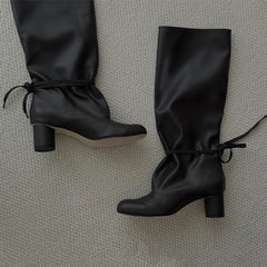 LBSFY  -   Star style Fashion Patent Leather Silver Split Toe Tabi Women Ankle Boots Autumn Winter High heels Chunky Chelsea Boots Shoes