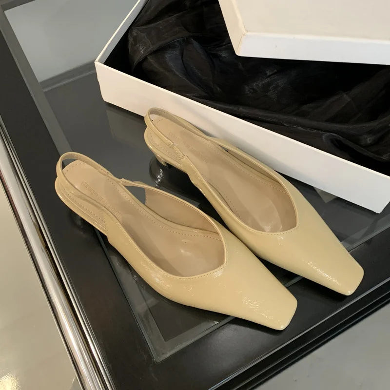 LBSFY  - New Brand Women Sandal Fashion Ladies Eelgant Outdoor Dress Slingback Shoes Thin High Heel Sexy Pumps Shoes Mujer