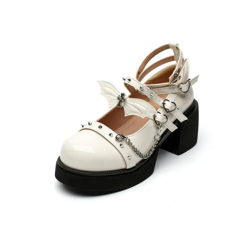 LBSFY  -  Goth Lolita Women's Shoes Gothic Student Japanese Girl JK Uniform Shoe Buckle New Loli Shoes