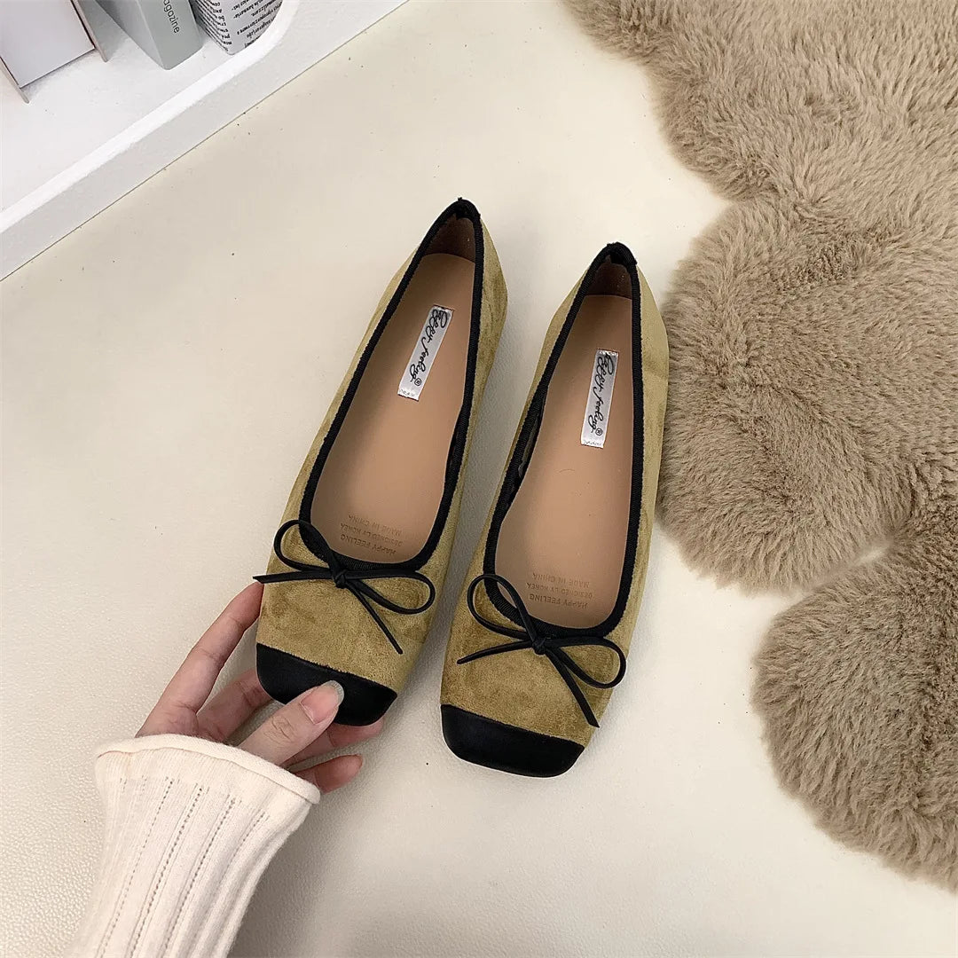 LBSFY -New Women Flat Shoes Fashion Round Toe Ladies Elegant Ballerinas Shoes Casual Slip On Mary Jane Shoes Mujer