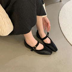 LBSFY  -  Autumn Women Flat Shoes Fashion Round Toe Shallow Ladies Dress Mary Jane Shoes Soft Flat Heel Casual Ballerinas Shoes