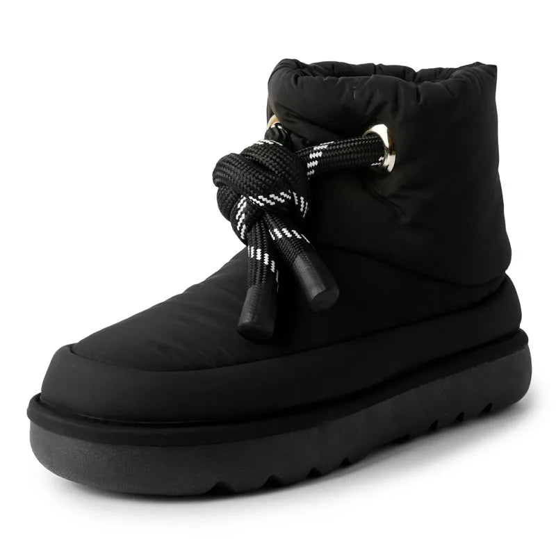 LBSFY  -  2025 New Luxury Snow Boots Women Warm Down Wool Blend Winter Boots Ladies Casual Ankle Boots Ladies Winter Shoes