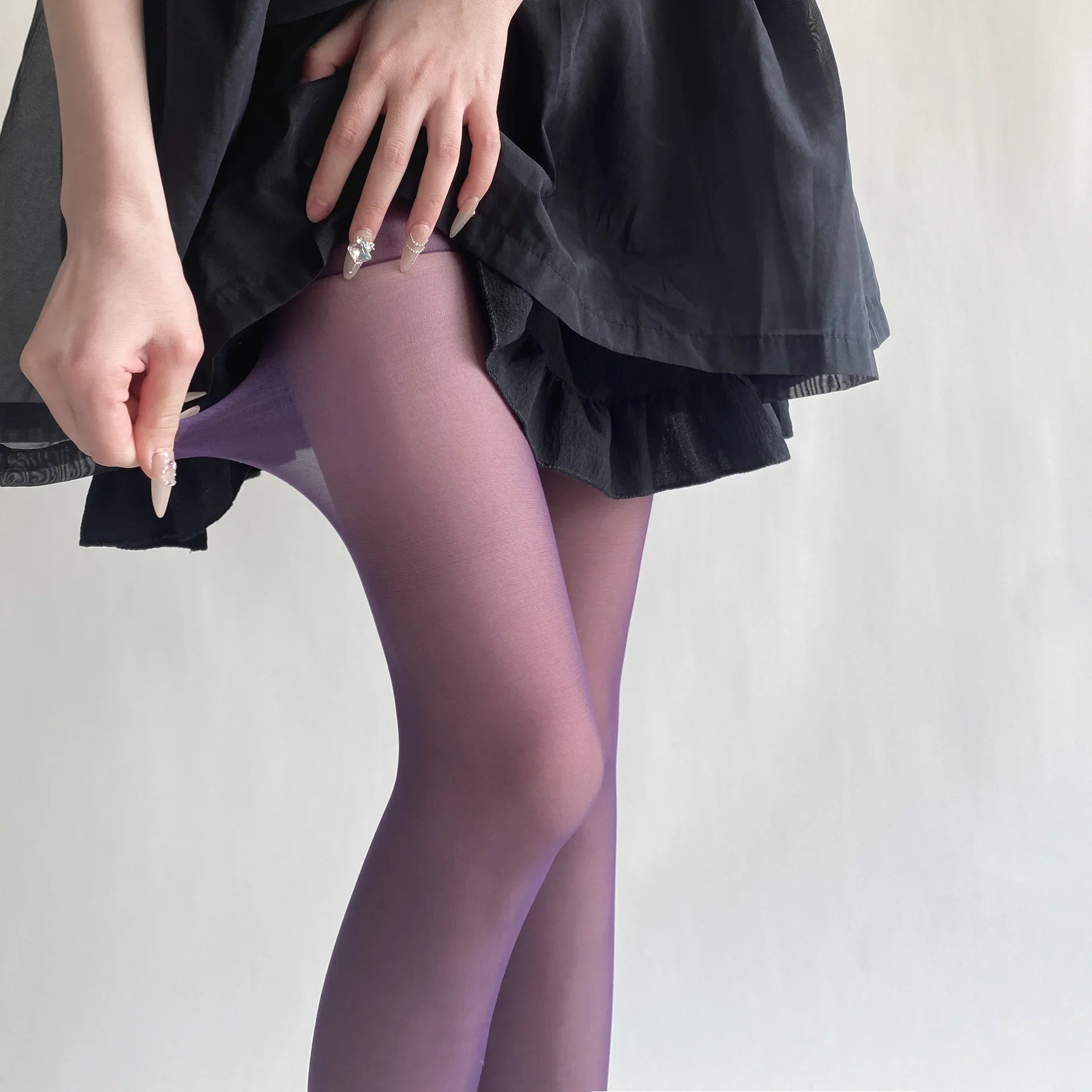 Lbsfy Blue Green Ultra-thin Nylon Thigh High Stockings Pantyhoses Women Sexy Women Tights Velvet Sexy Lingeries Hosiery Body Stockings