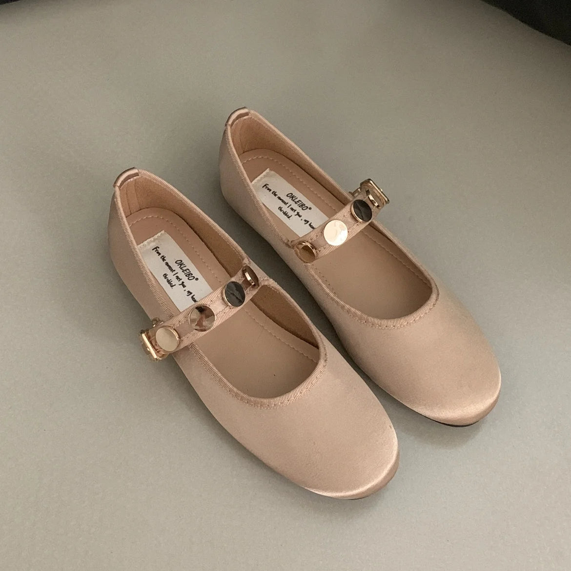 LBSFY  -  2024 Autumn Women Flats Fashion Shallow Ladies Mary Jane Shoes Square Toe Soft Flat Heel Outdoor Casual Ballerina Shoes
