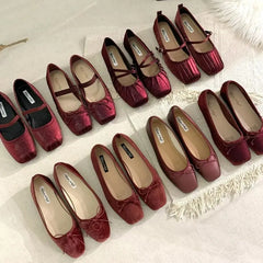 LBSFY  -  Brand New Women Flat Shoes Fashion Round Toe Shallow Ladies Mary Jane Ballerinas Flat Heel Casual Ballet Shoes Mujer