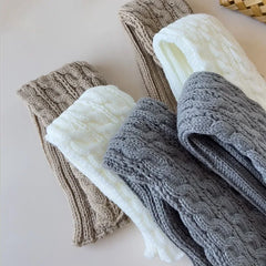 Lbsfy Sweet Children Leg Warmers Lolitas Twist Knitted Socks Korean Baby Girls Warm Foot Cover Guards Elastic Versatile Elephant Socks