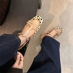 LBSFY  -  2025 New Fashion High-heeled Shoes Women's Low-heel Leather All-match Thick-heeled Shoes Woman Fashion Street Pumps