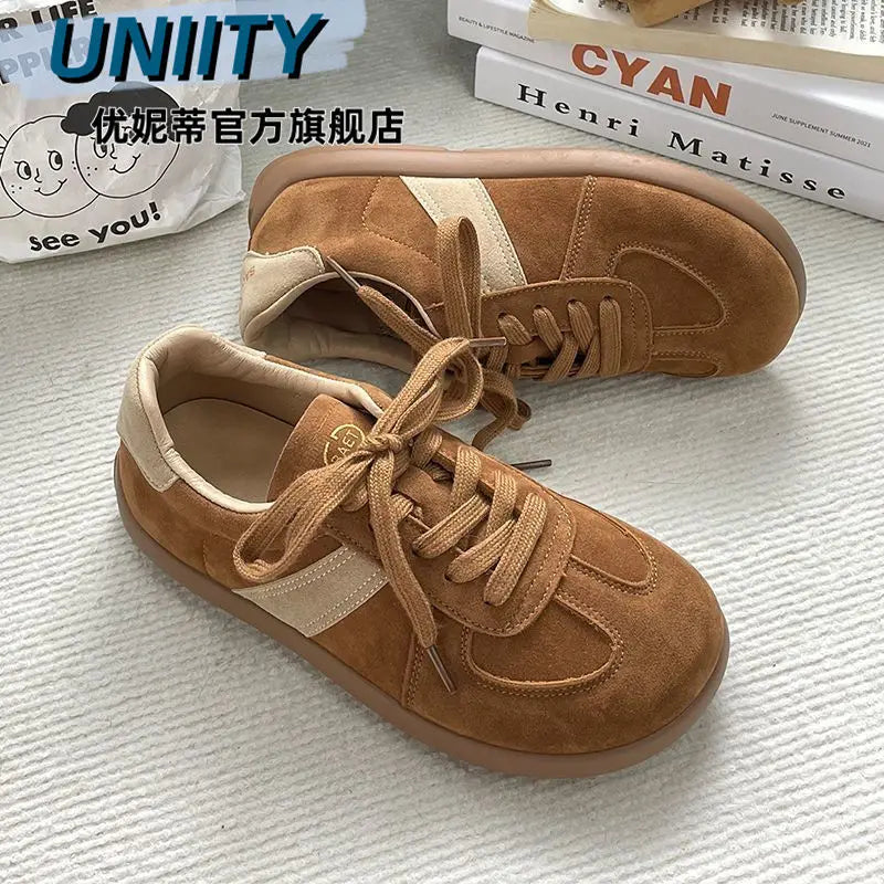LBSFY  -  Women Sports Shoes Spring Summer 2025 Flats Casual Sneakers Femme Vintage Harajuku Footwear Korean Fashion Vulcanize