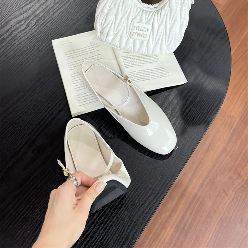 LBSFY -Autumn Women Flats Casual Ballet Shoes Fashion Round Toe Shallow Round Toe Mary Jane Soft Sole Ballerin Shoes