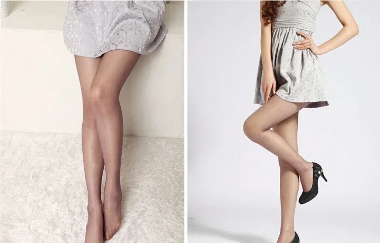 Lbsfy Summer Thin Nylon Women  Tights Pantyhose Breathable High Elastic Tights Stockings Skinny High Waist Black Tights Sun Protection
