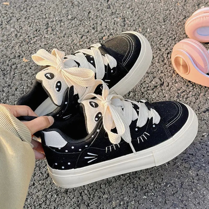 LBSFY  -  Pink Womens Sports Shoes Pink Sweet Korean Style Fashion Women Sneakers Lightweight Versatile Niche Low-top Sneaker