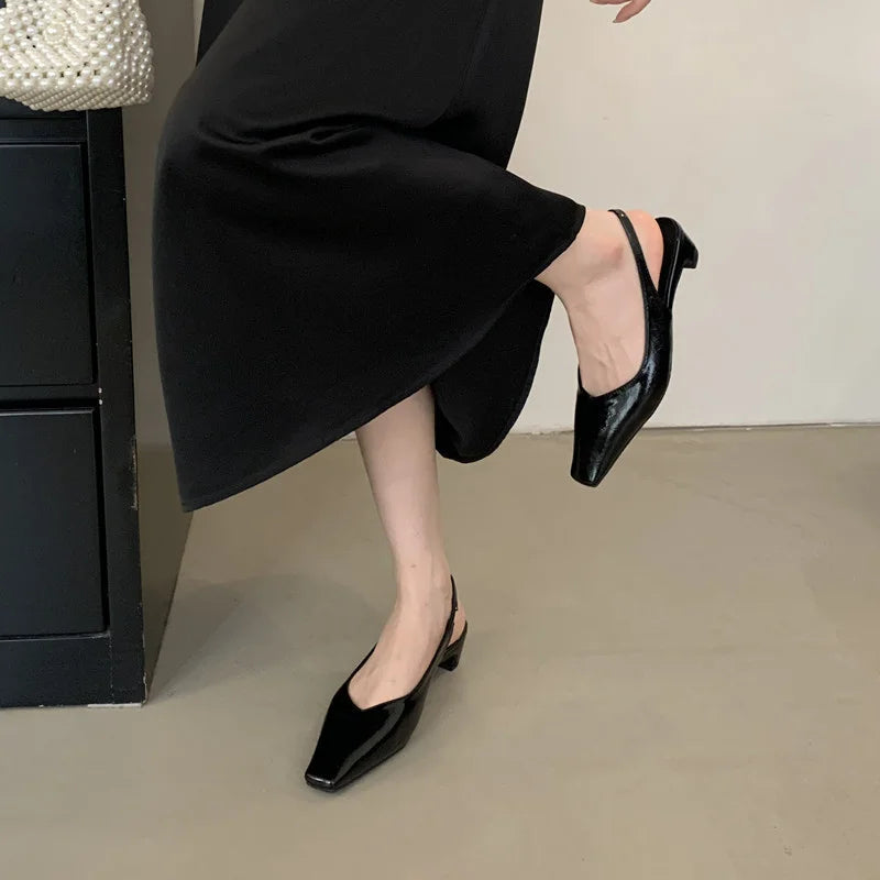 LBSFY  - New Brand Women Sandal Fashion Ladies Eelgant Outdoor Dress Slingback Shoes Thin High Heel Sexy Pumps Shoes Mujer