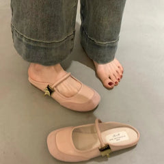LBSFY  -  Summer Women Mules Slippers Fashion Shallow Cover Toe Slides Shoes Ladies Casual Outdoor Soft Sole Flats Heel Sandalias
